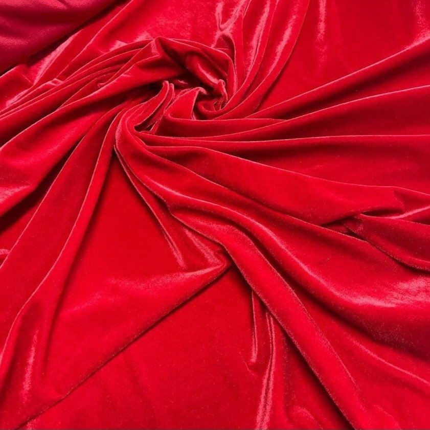 Βελούδο 2% ελαστικό Steam - Κόκκινο
