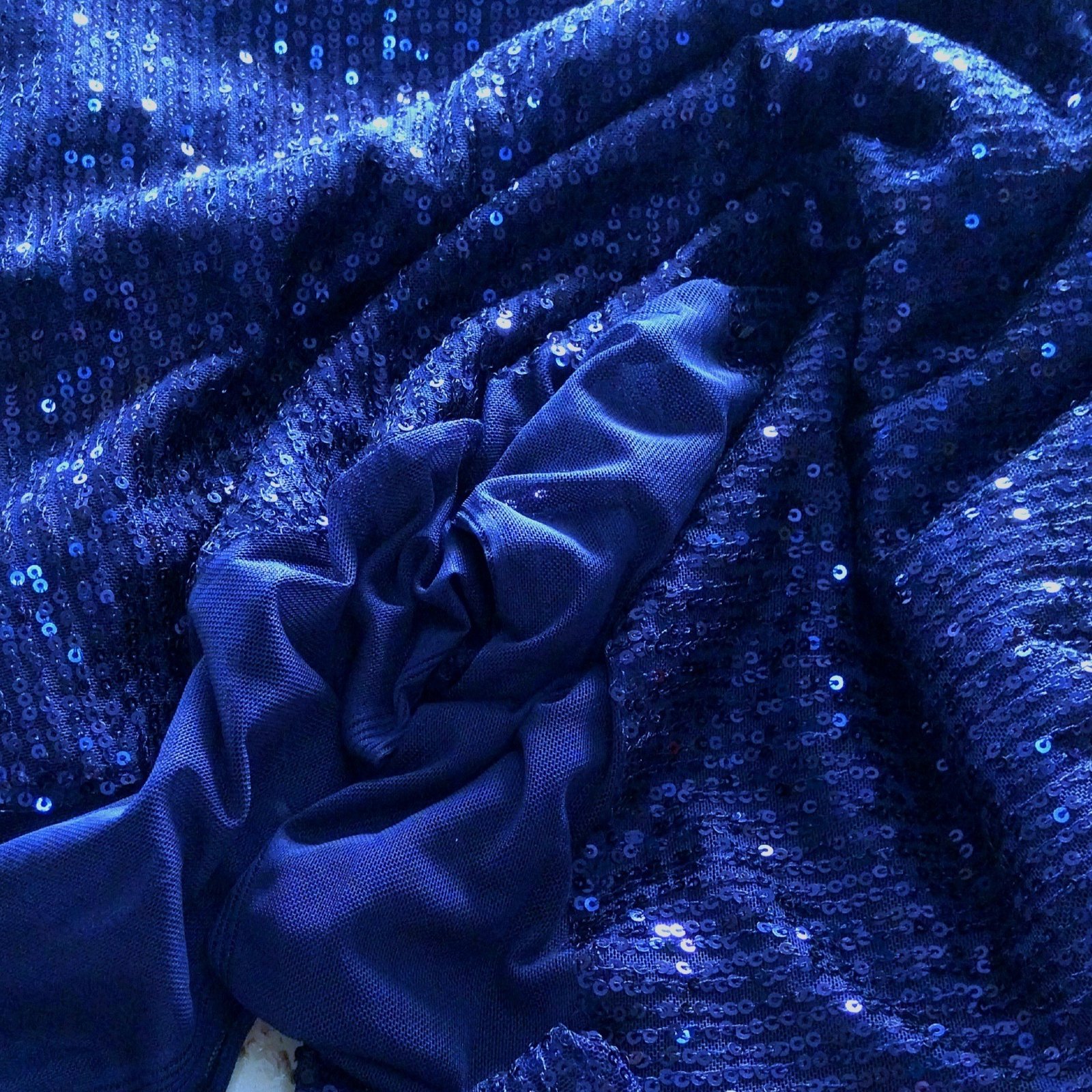 Παγιέτα ελαστική - Μπλε ρουά