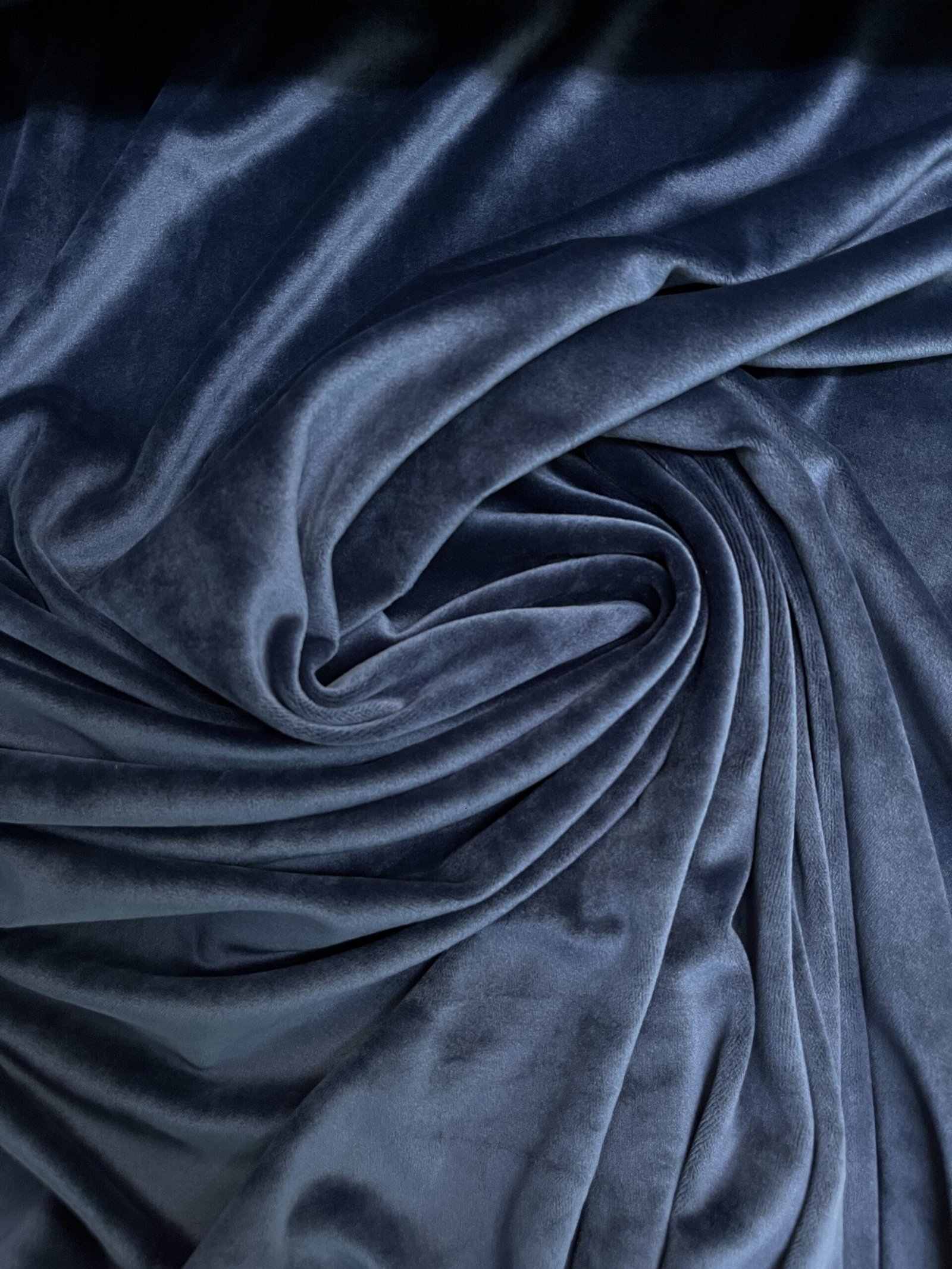 Βελούδο Ελαστικό Soft με Πέλος - Μπλέ σκούρο