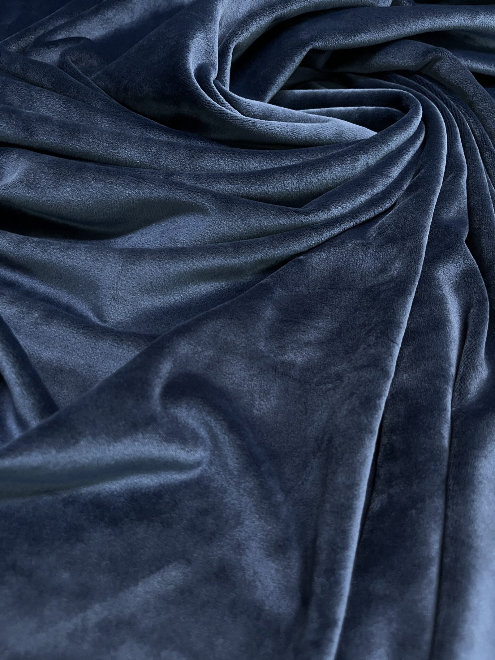 Βελούδο Ελαστικό Soft με Πέλος - Μπλέ σκούρο - Image 2