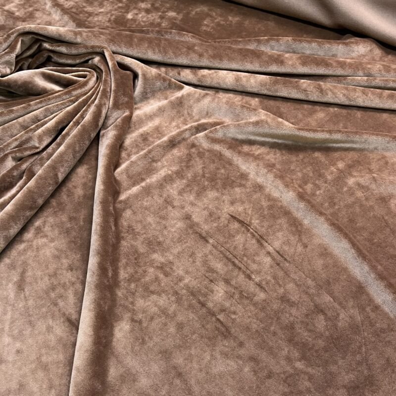 Βελούδο Ελαστικό Soft με Πέλος - Καφέ σοκολά