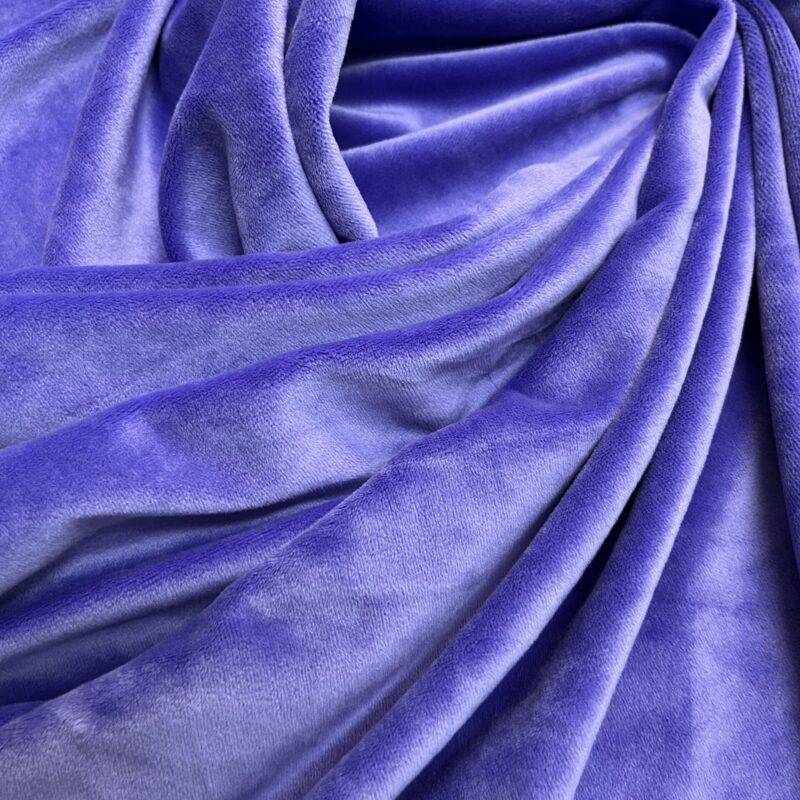 Alternative view of Βελούδο Ελαστικό Soft με Πέλος - Λιλά - Μπλέ
