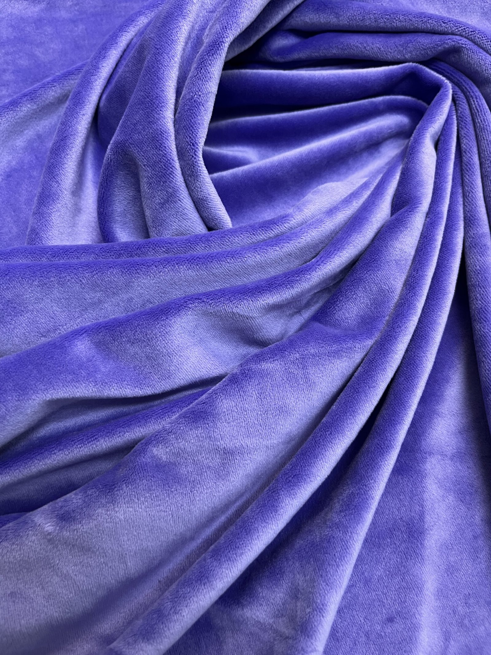 Βελούδο Ελαστικό Soft με Πέλος - Λιλά - Μπλέ - Image 2