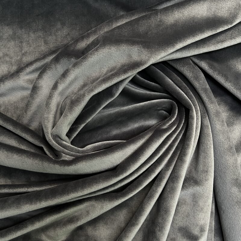 Βελούδο Ελαστικό Soft με Πέλος - Γκρί σκούρο