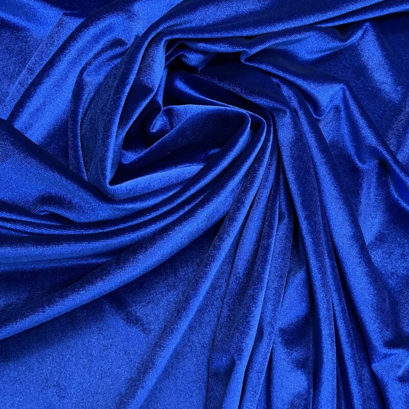 Βελούδο Σιφόν Ελαστικό - Μπλέ ρουά