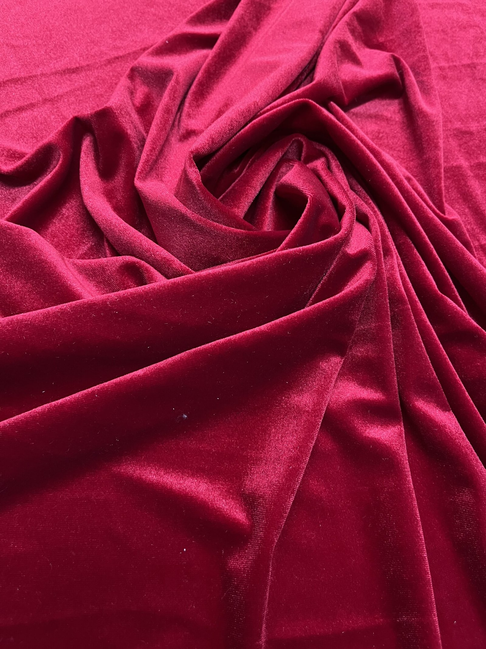 Βελούδο Σιφόν Ελαστικό - Κόκκινο - Image 2