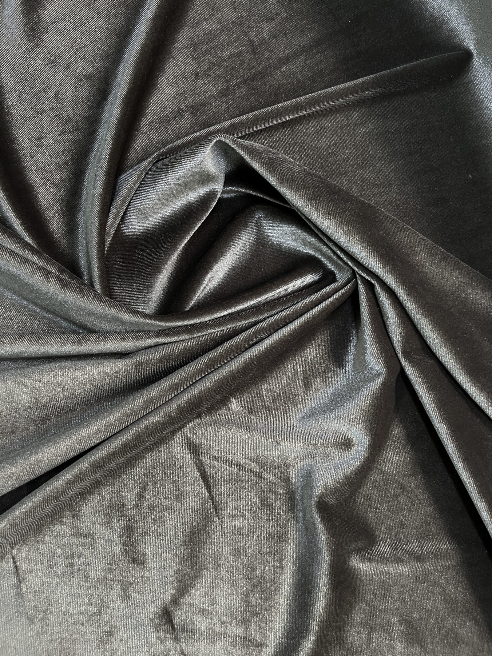 Βελούδο Σιφόν Ελαστικό - Γκρί σκούρο