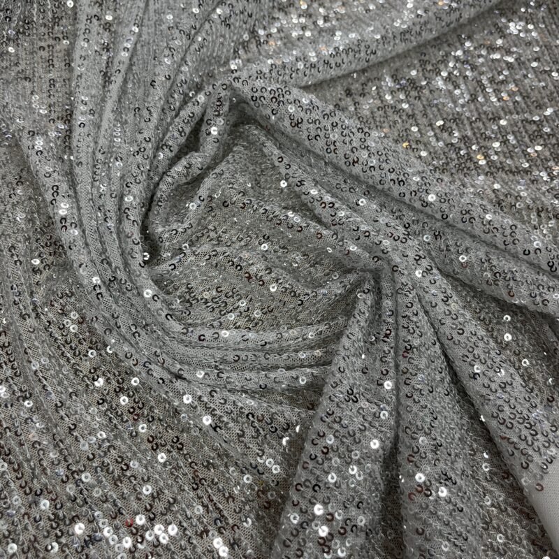 Παγιέτα ελαστική - Γκρί Ασημί