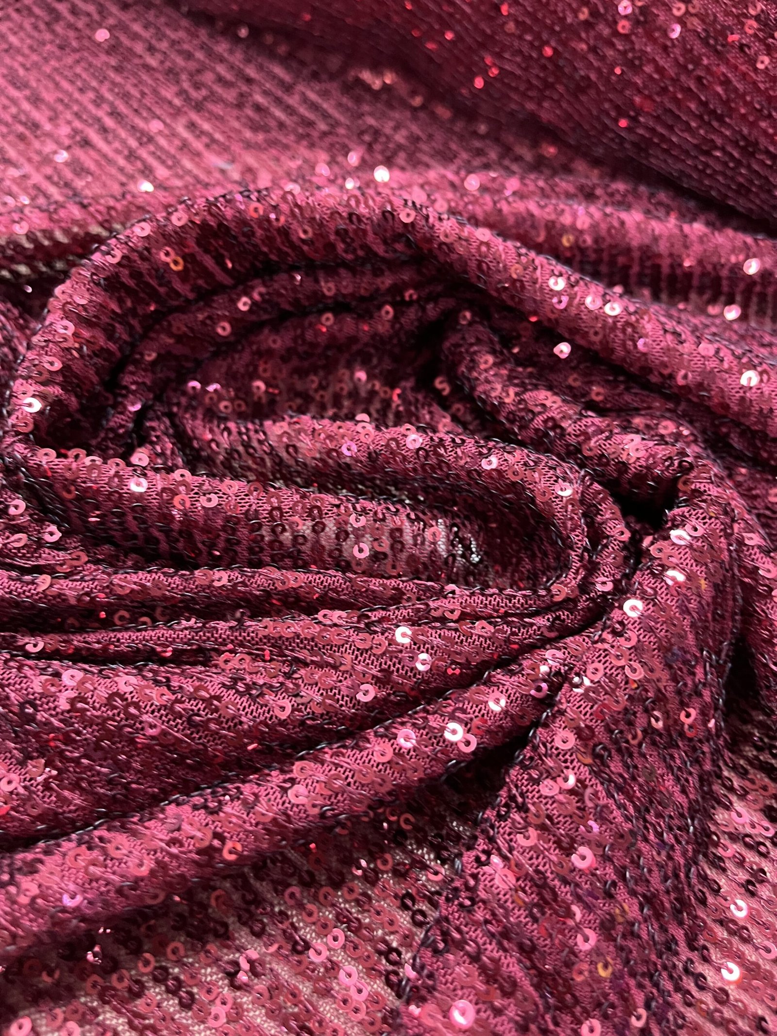 Παγιέτα ελαστική - Μπορντό - Image 2