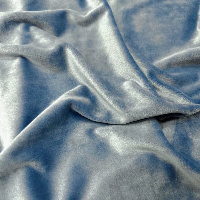 Βελούδο Ελαστικό Soft με Πέλος -Σιέλ