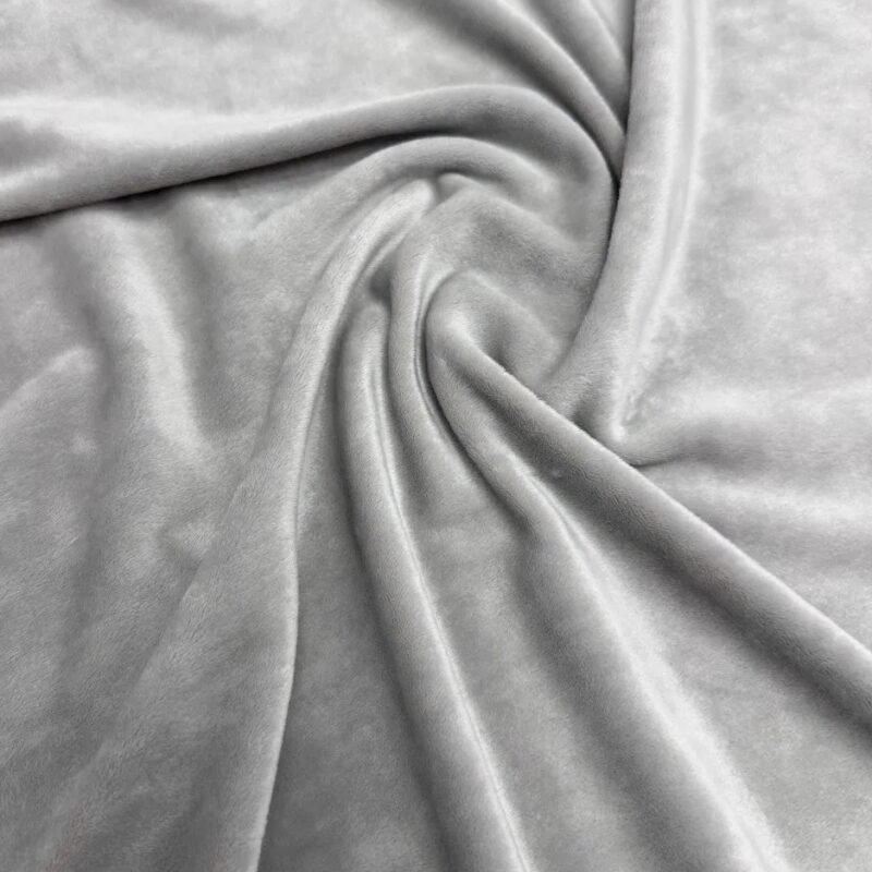 Βελούδο Ελαστικό Soft με Πέλος - Γκρί ανοιχτό