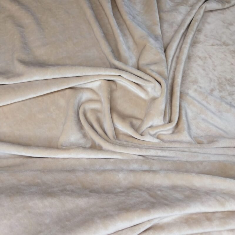 Βελούδο Ελαστικό Soft με Πέλος - Μπεζ ανοιχτό