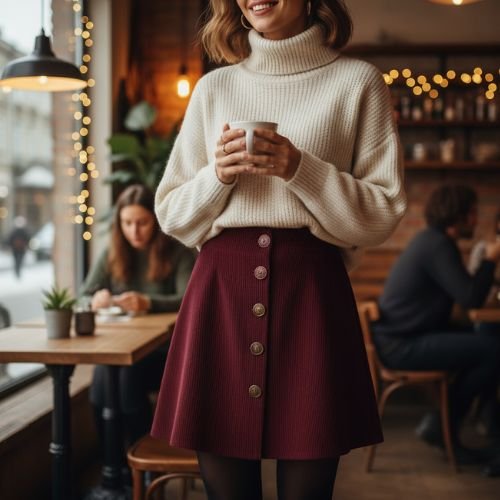 Με ένα κοτλέ ύφασμα, ειδικά αν είναι ελαστικό και λεπτόρριγο, οι επιλογές σου είναι απίστευτα στιλάτες!