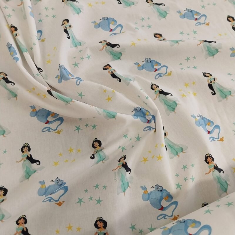 Ποπλίνα - 100% Βαμβάκι- Πριγκίπισσα Jasmine & Τζίνι