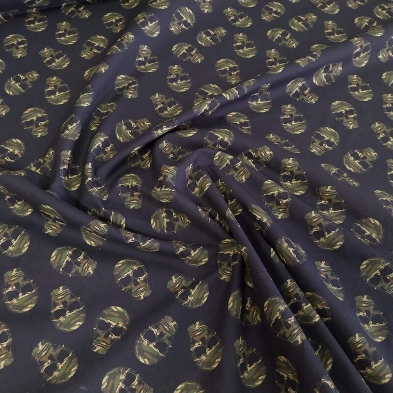 Ποπλίνα - 100% Βαμβάκι - Skull Pattern -