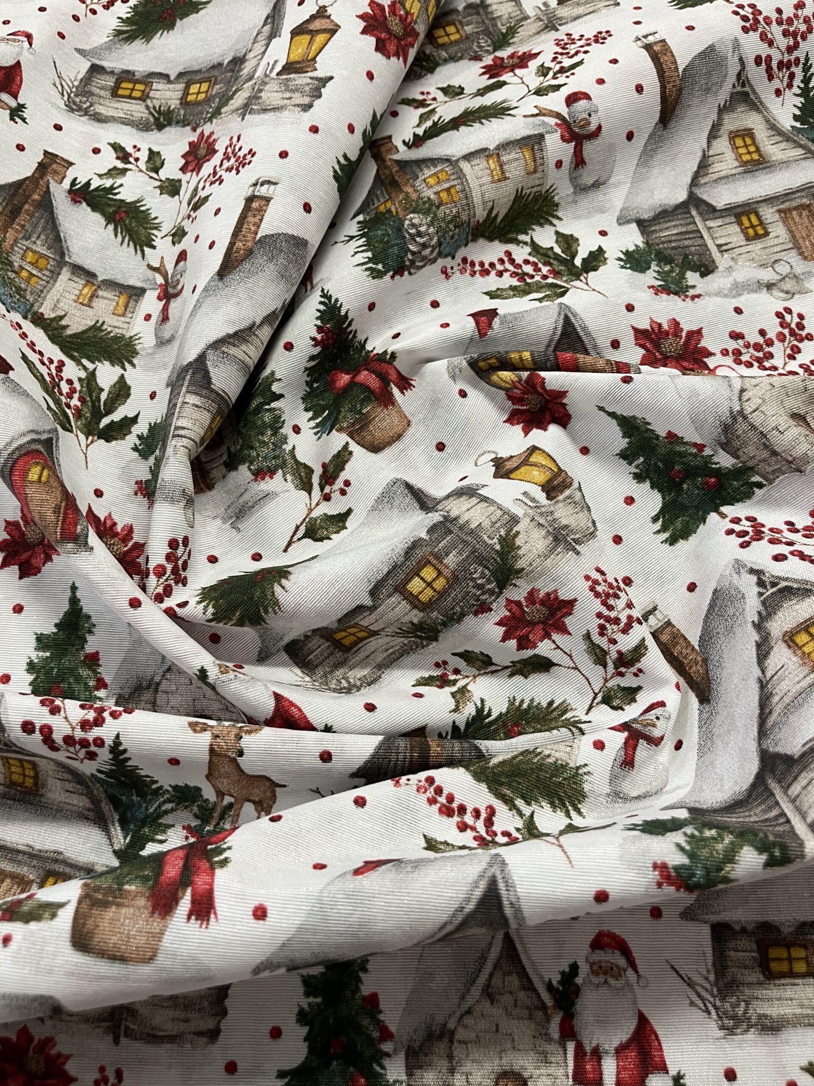 Λεπτό καραβόπανο – Χιονισμένο Χριστουγεννιάτικο Χωριό