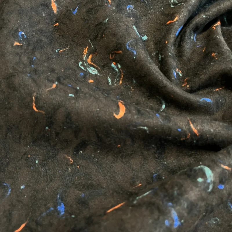 Alternative view of Μάλλινη Τσόχα Σκούρο Καφέ – Σχέδιο "Abstract Splash"