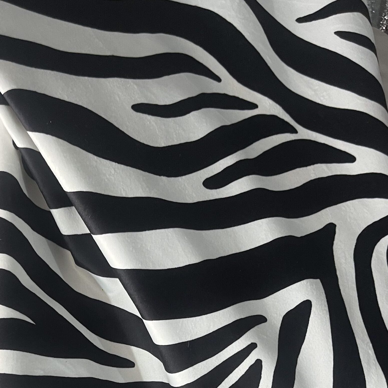 Βελούδο Επίπλωσης – Σταθερό - Μαύρο & Λευκό Zebra Print
