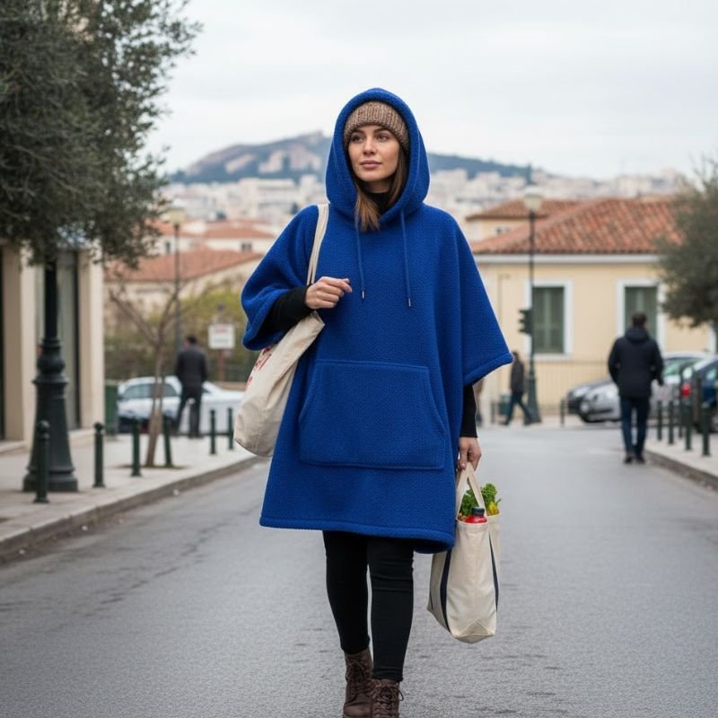 Ένα casual πουλόβερ από Χοντρό Ζέρσεϊ σε Soft Sky Blue,