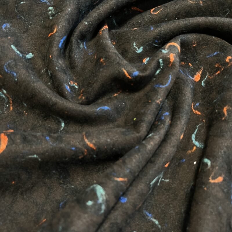 Μάλλινη Τσόχα Σκούρο Καφέ – Σχέδιο "Abstract Splash"