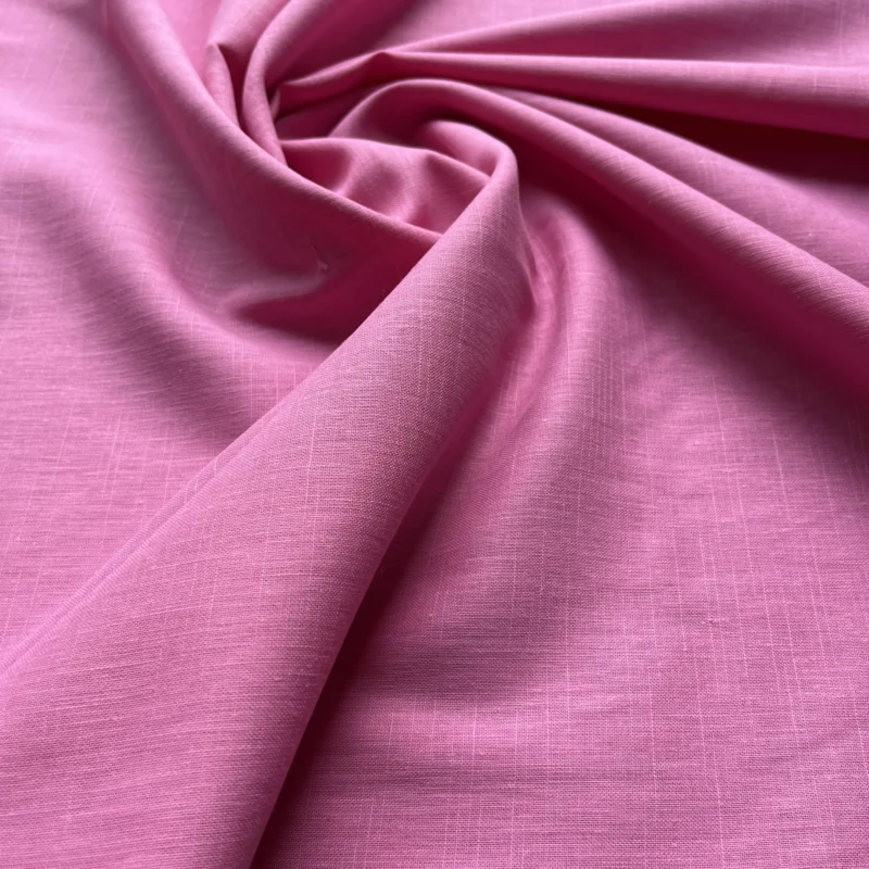 Λινό Βισκόζ Σταθερό - Dusty Pink